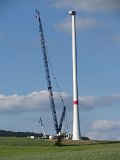 WEA Portenhagen-Luethorst 2014-06-12 - 04  Fertiger Turm mit Gondel